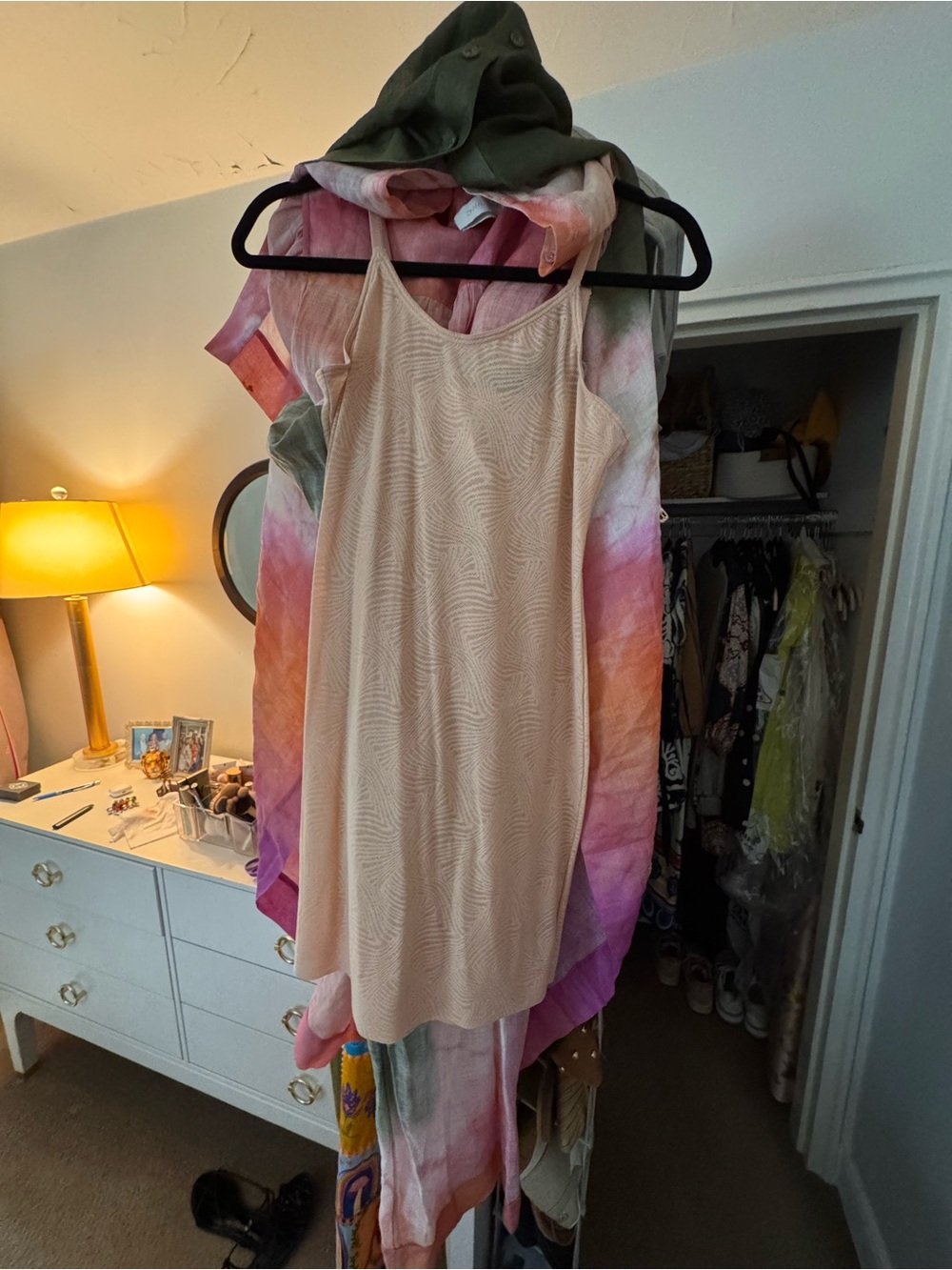 Zimmermann Pink, Olive & Orange Tie-Dye Maxi Dress - Picture 5 of 6
